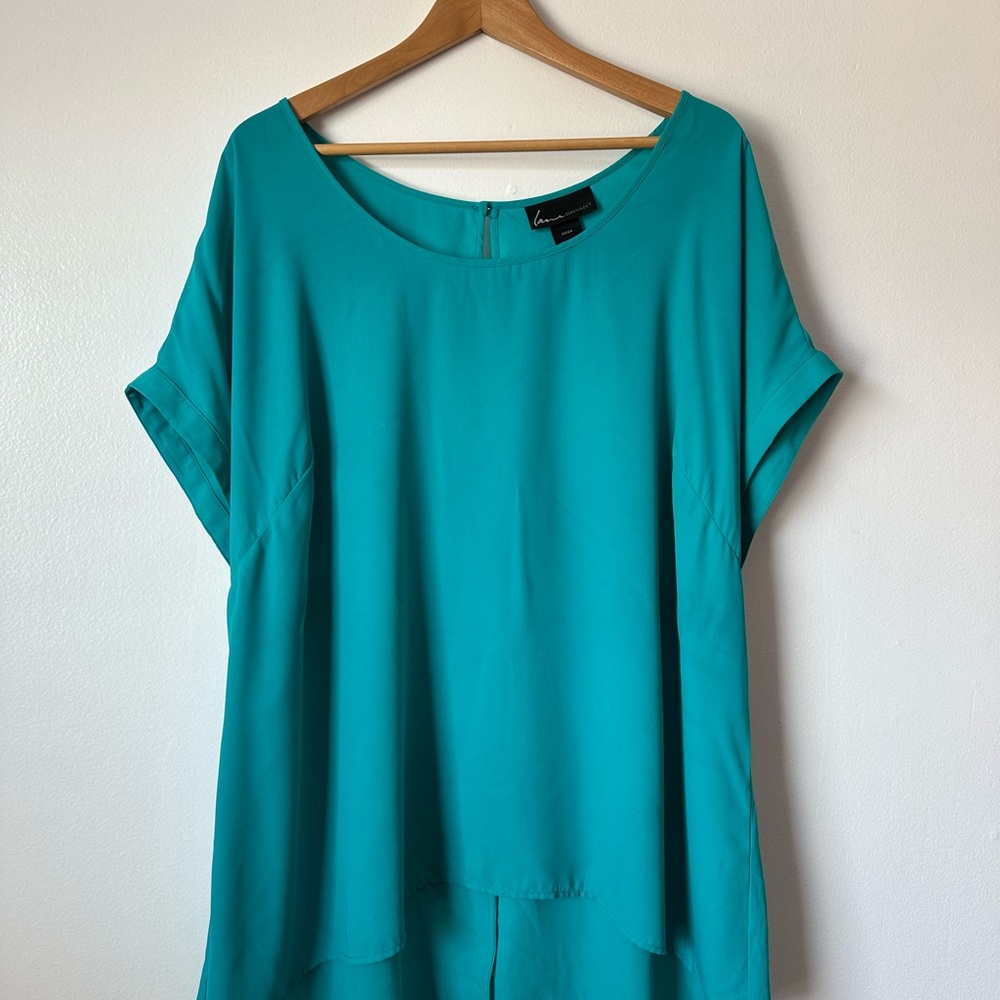 Lane Bryant Teal Women's Blouse size 22-24